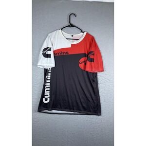 Cummins Shirt Mens XL Red White Black Logo Graphic Tee T-Shirt Diesel Engine